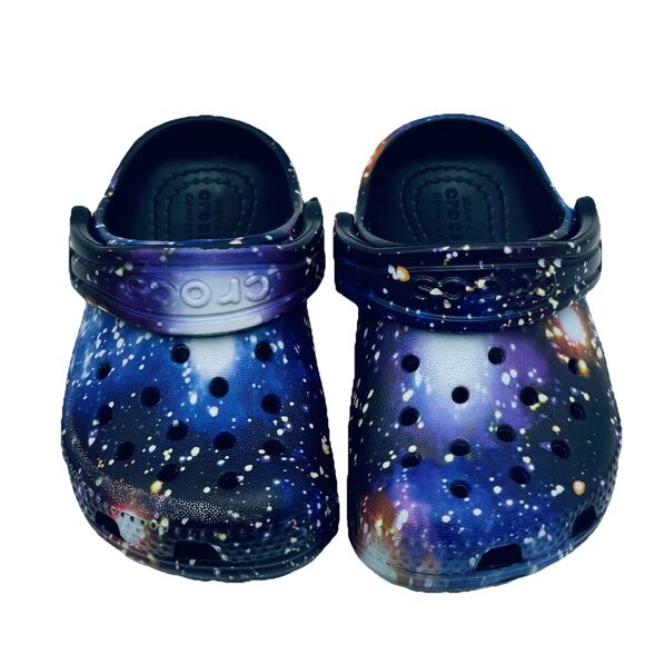 Crocs Toddler Shoes Galaxy Cosmic Clogs Unisex Multicolor Size C5 C 5 - Picture 9 of 9